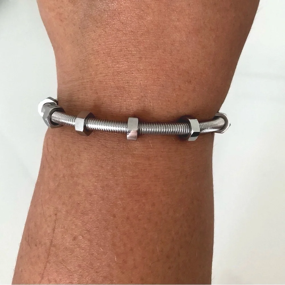 Bolts and Nuts Bracelet Stainless Steel